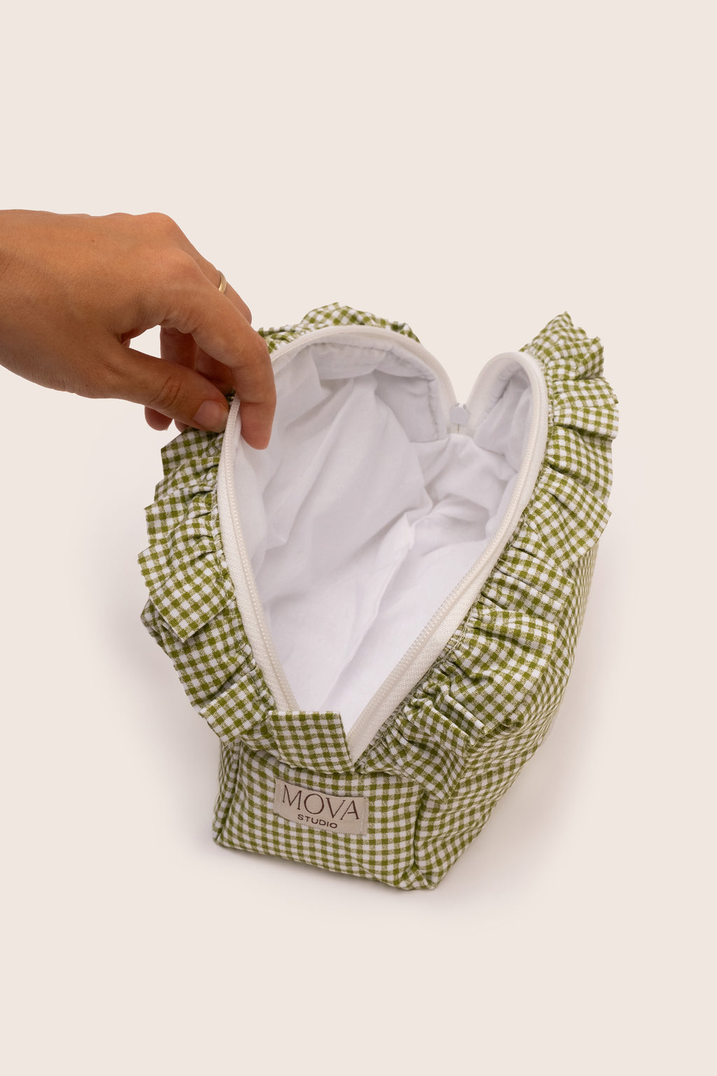 Green Ruffle - Makyaj/ Bakım Çantası